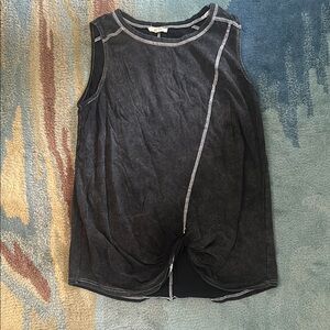 Mystree Black and White KnotTank Top